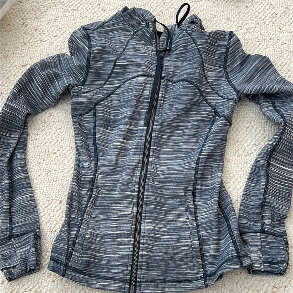 Women's Lululemon Gray Striped Jacket